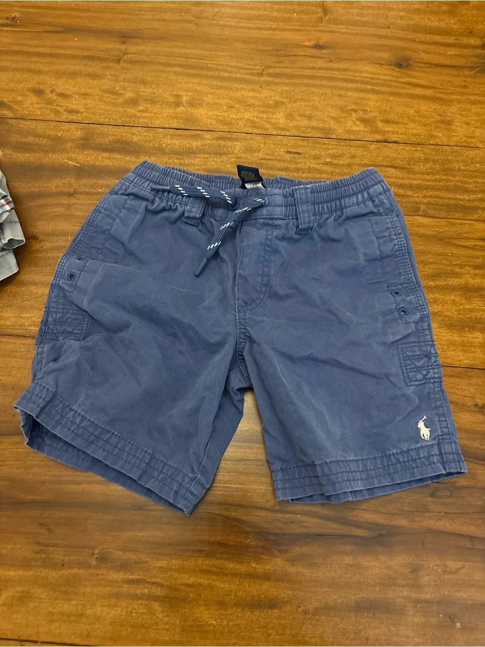 Ralph Lauren Navy Blue Kids Shorts - Polo Logo